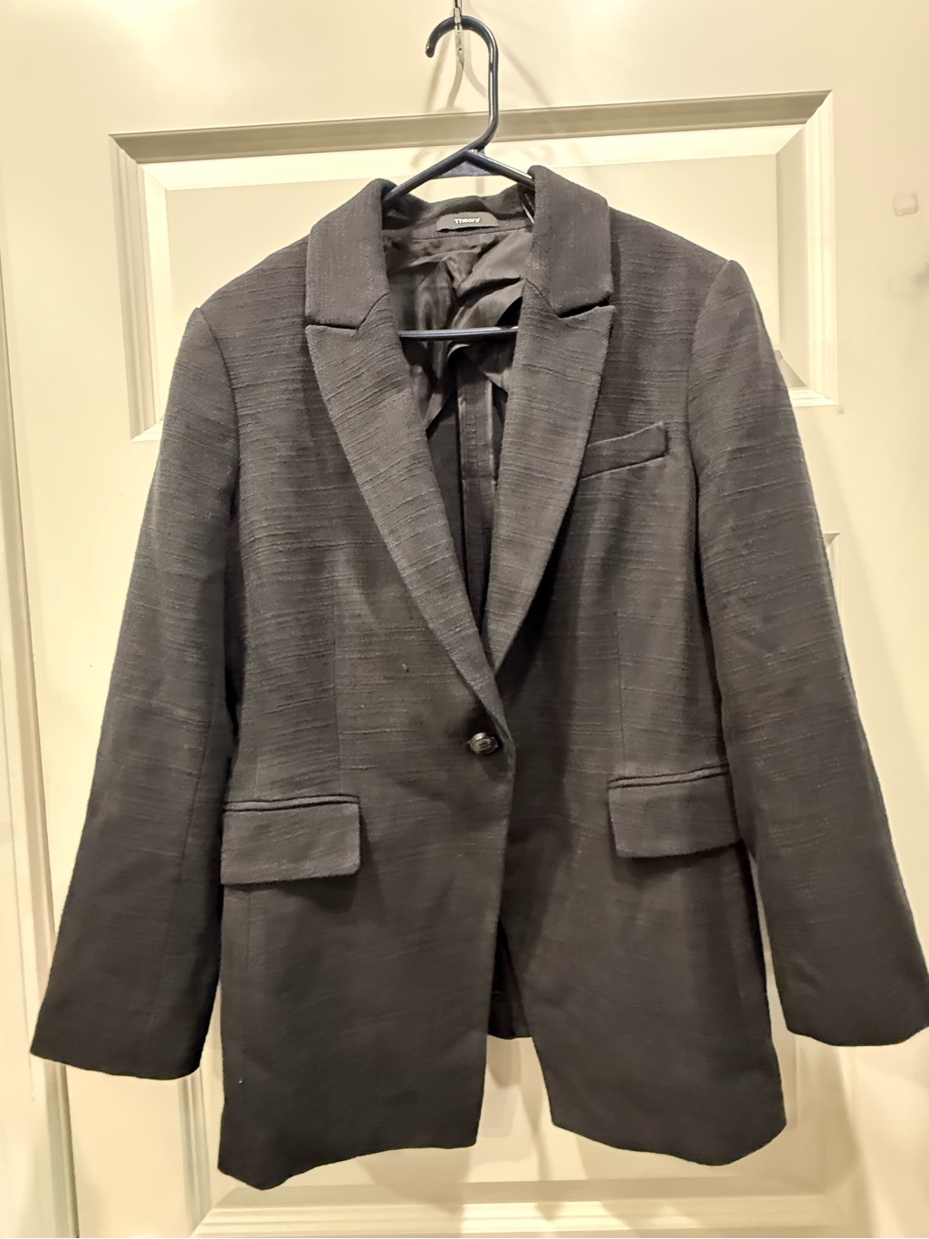 Theory Women's Black Single-Button Blazer
